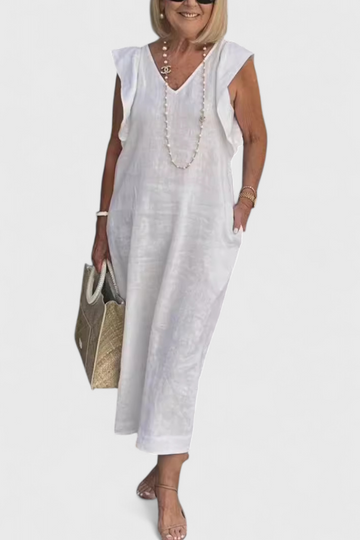 Yurena | Sleeveless Linen Maxi Dress