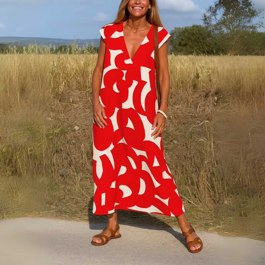 Valérie™ | Airy dress with V-neckline