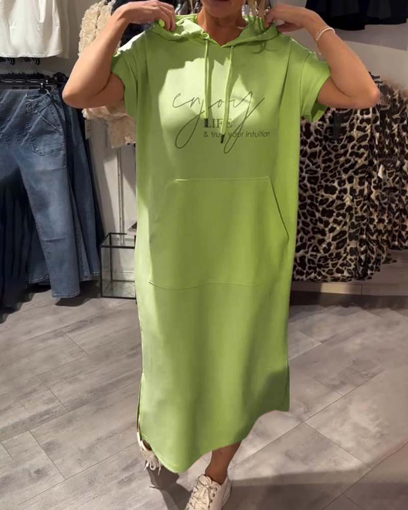 Ebba™ | Relaxed dress with hood and feminine fit