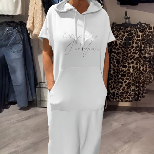 Ebba™ | Relaxed dress with hood and feminine fit