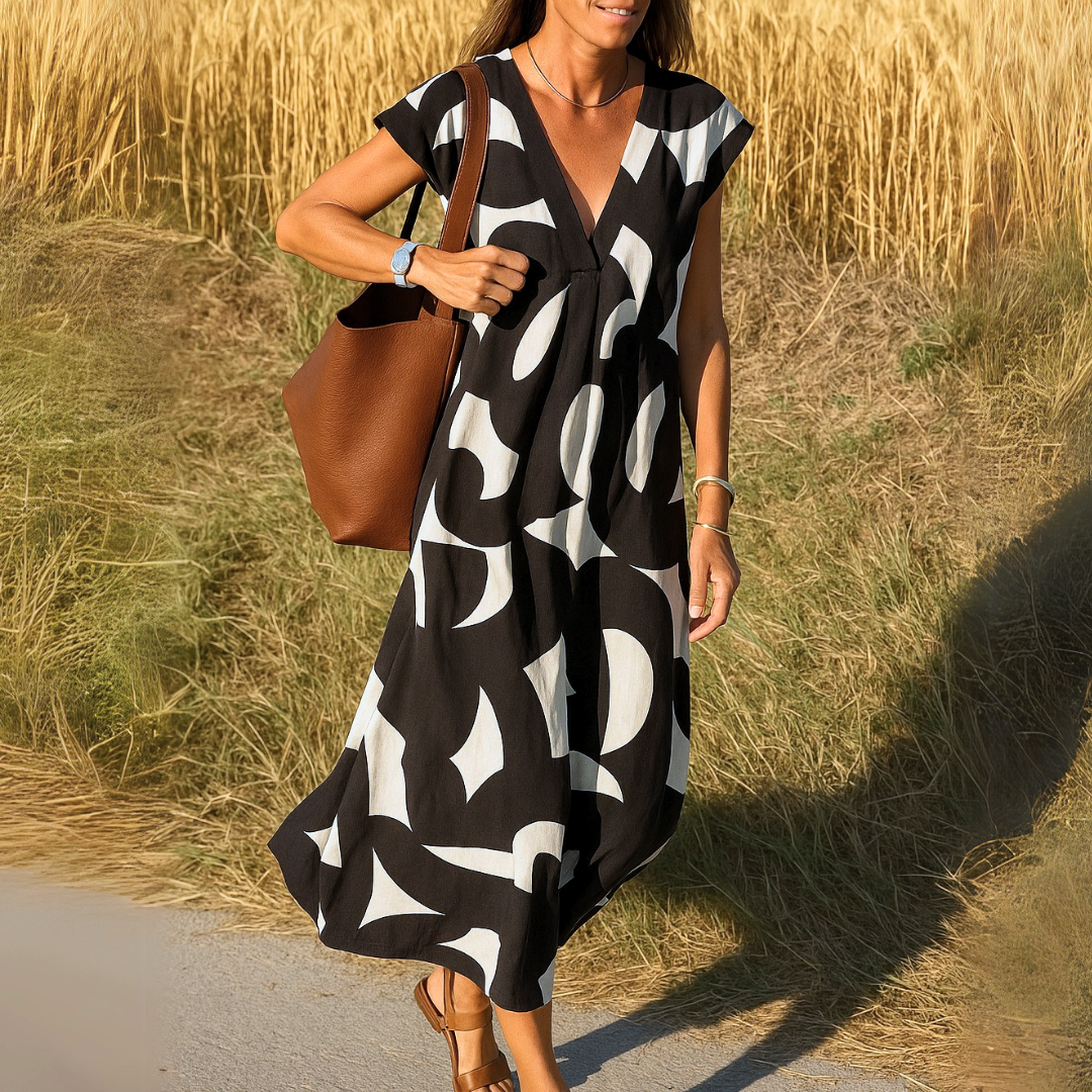 Valérie™ | Airy dress with V-neckline