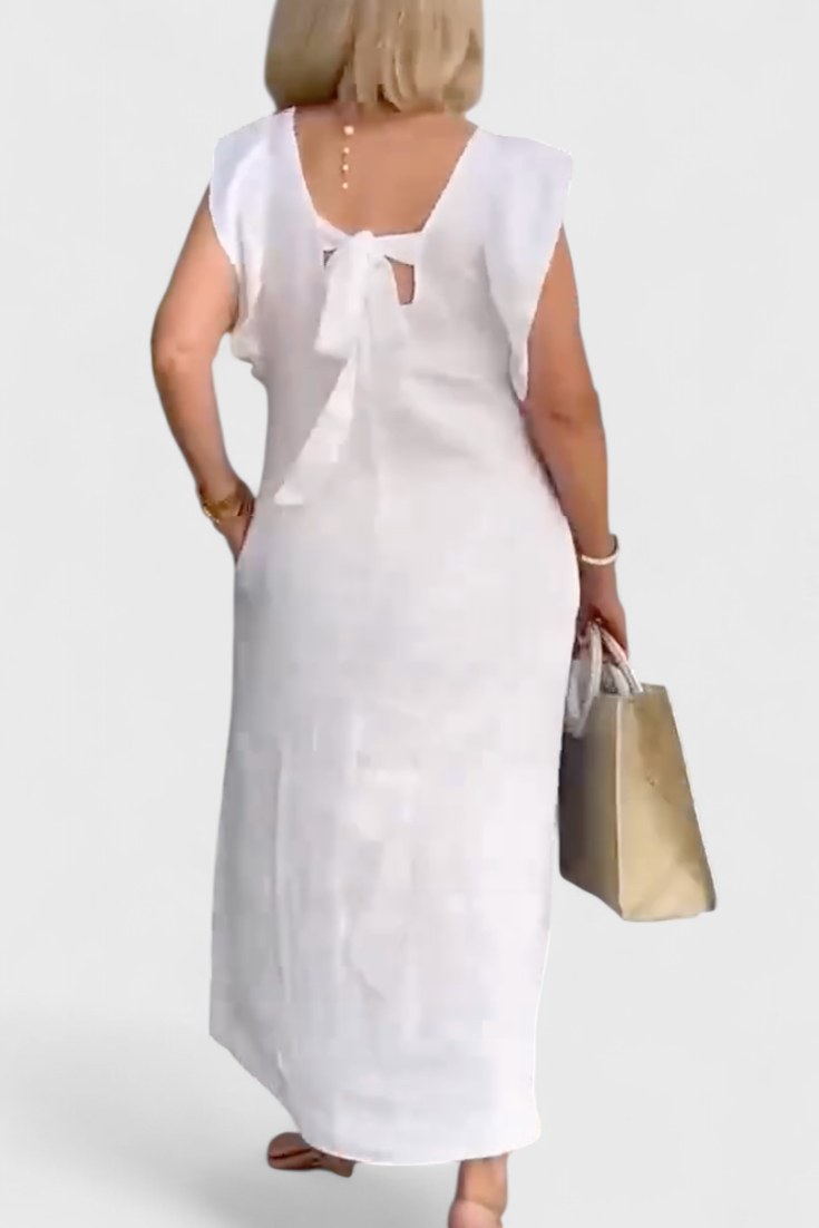 Yurena | Sleeveless Linen Maxi Dress