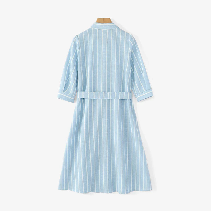 Demy | Elegant Striped Dress