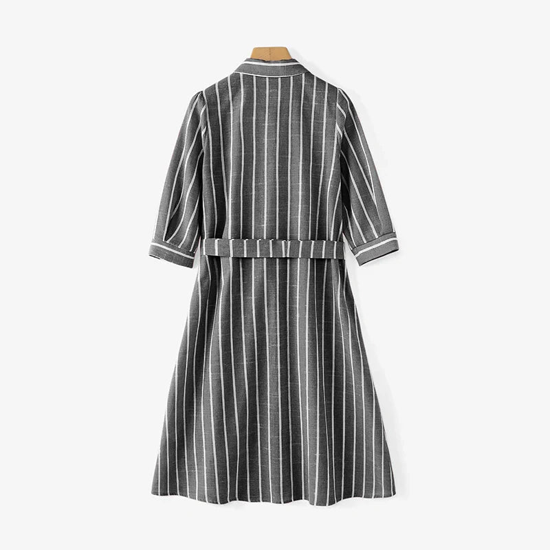 Demy | Elegant Striped Dress