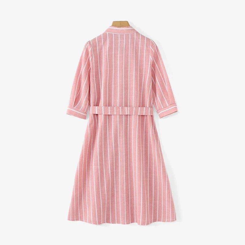 Demy | Elegant Striped Dress
